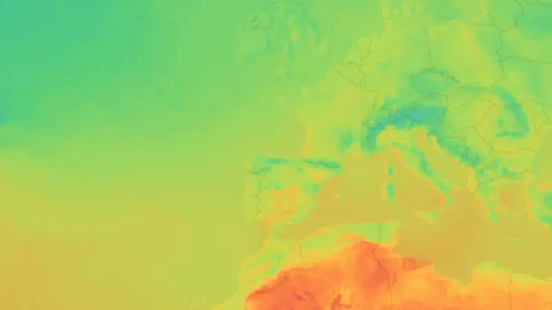 Temperatura weather map
