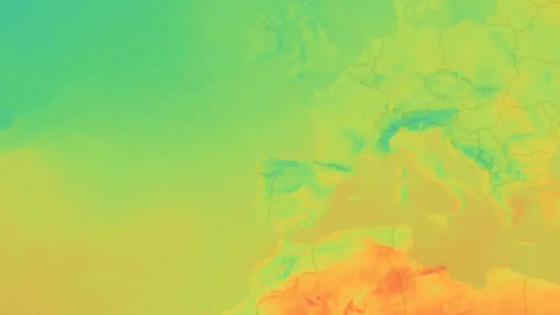Temperatura weather map