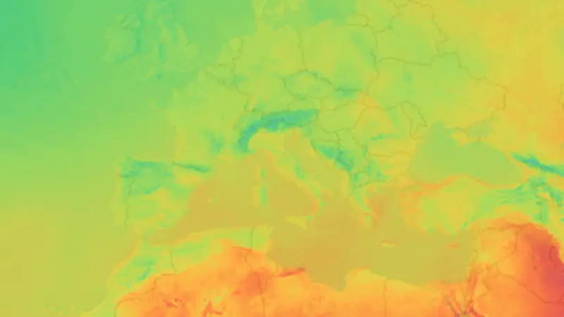 Temperatura weather map