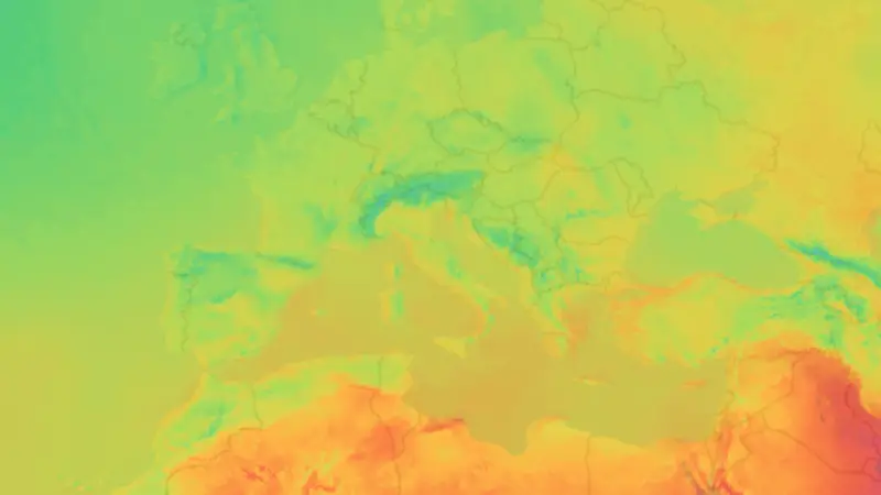 Temperatura weather map