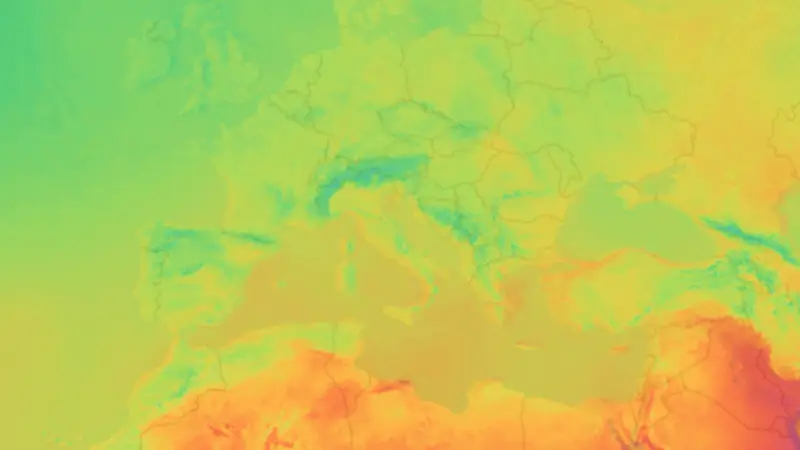 Temperatura weather map