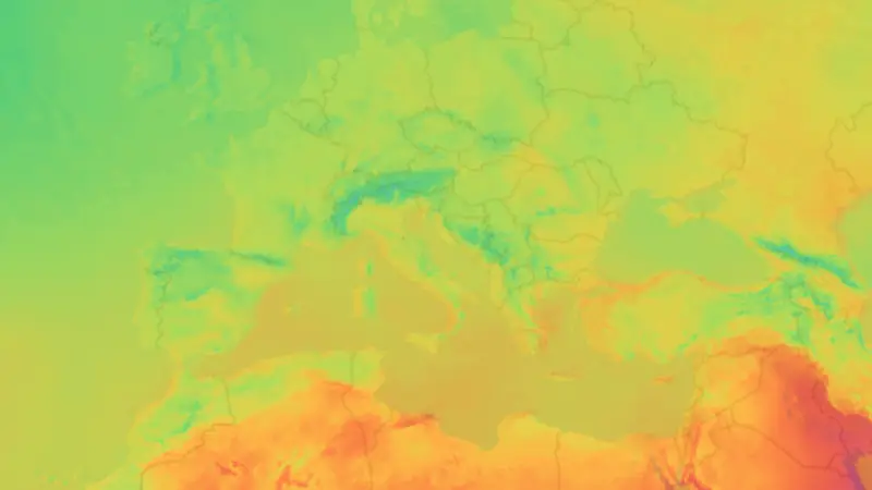 Temperatura weather map