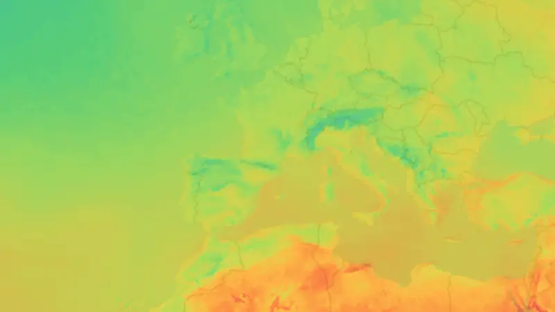 Température weather map