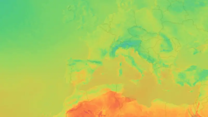 Température weather map