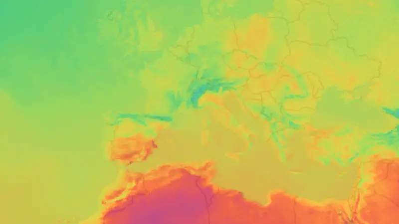 Température weather map