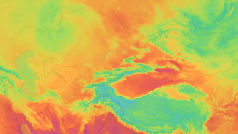 Teplota weather map