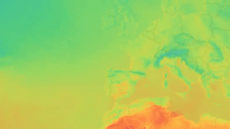 Temperatura weather map