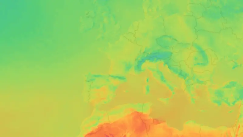 Température weather map