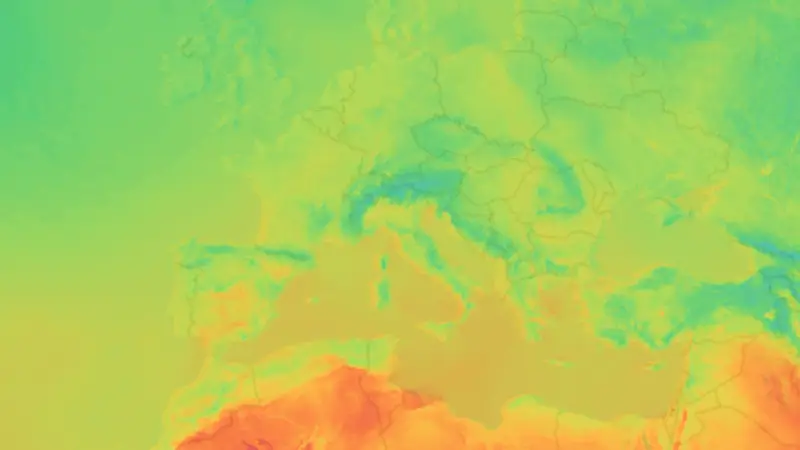 Temperatura weather map