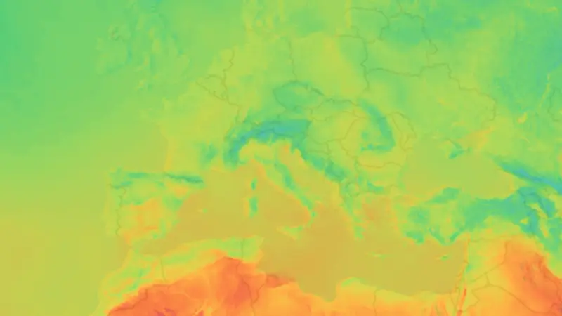 Temperatura weather map