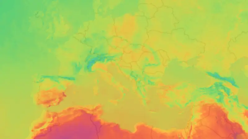 دما weather map