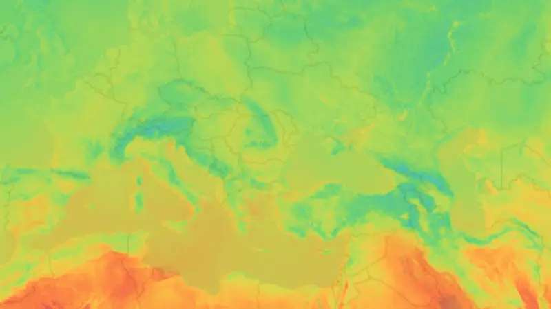 Temperatură weather map
