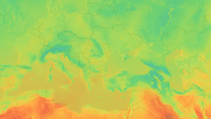 Temperatură weather map