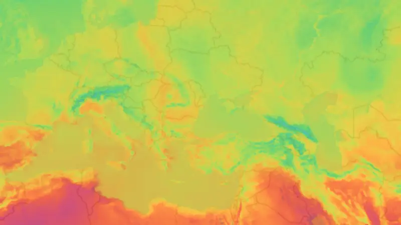 Temperatură weather map