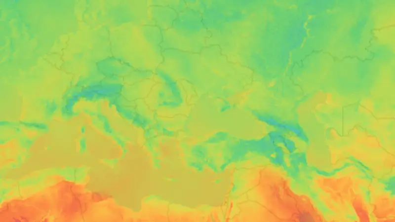 Temperatură weather map