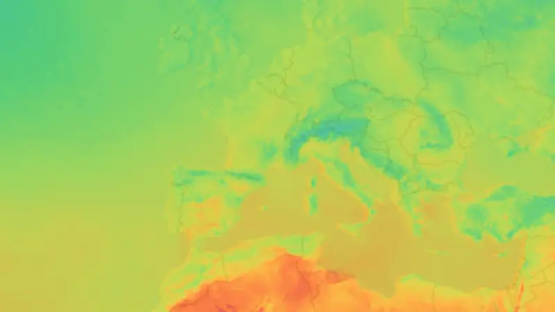 Température weather map