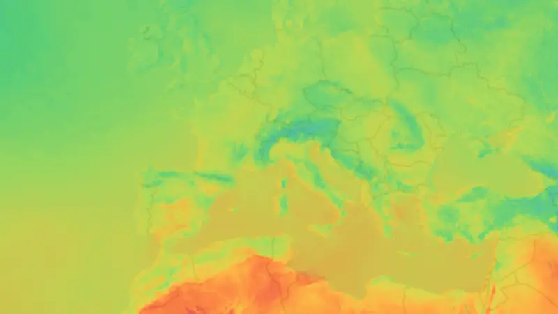 Temperatura weather map