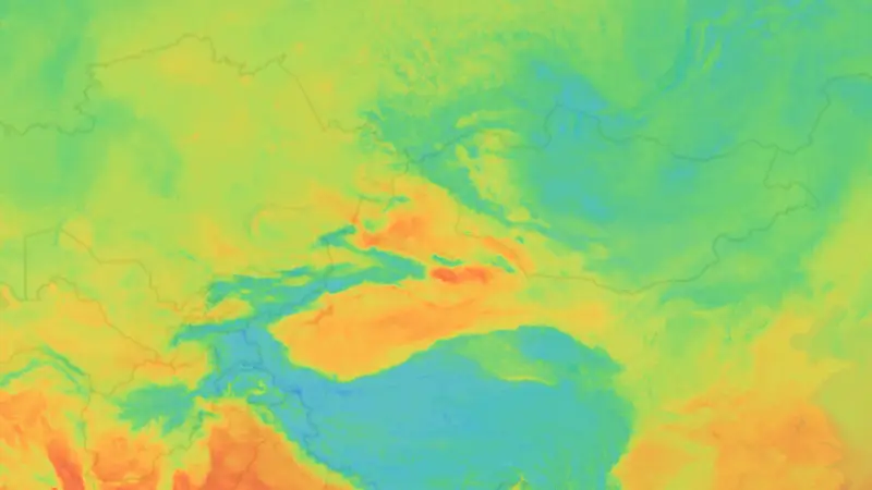 Teplota weather map