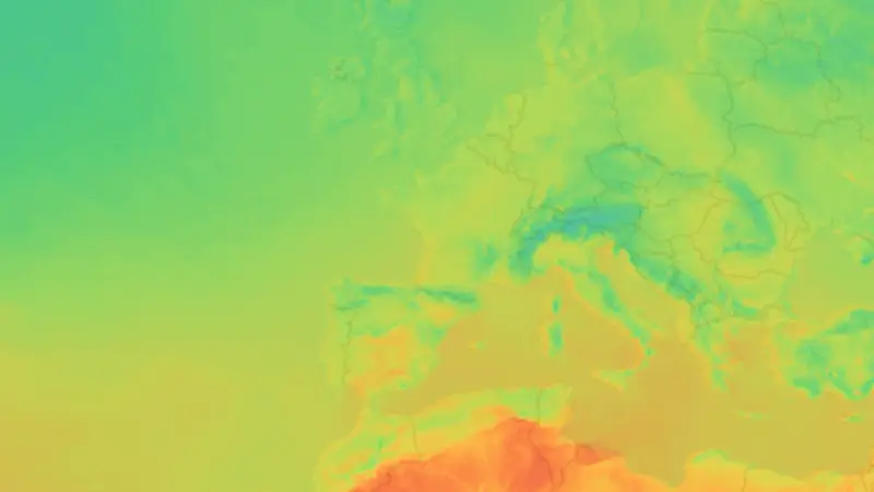 Température weather map