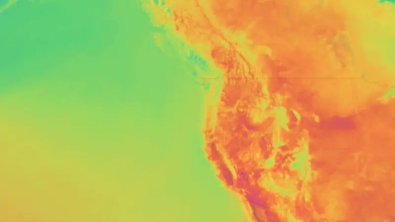 دما weather map