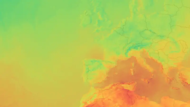 Temperatur weather map