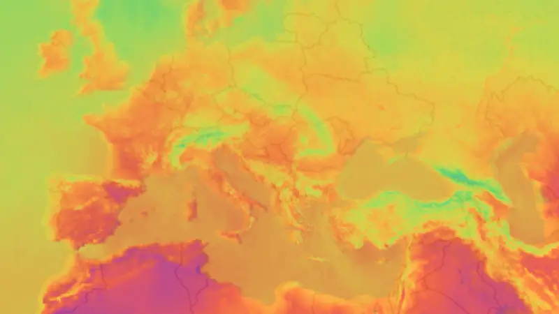 دما weather map