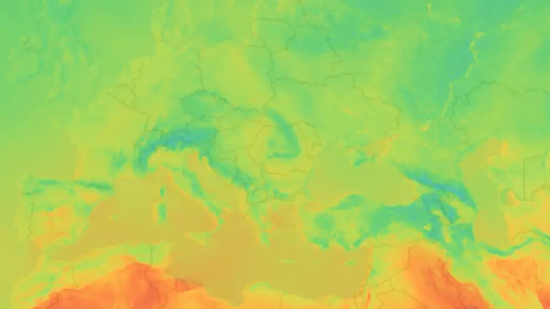 Temperatură weather map