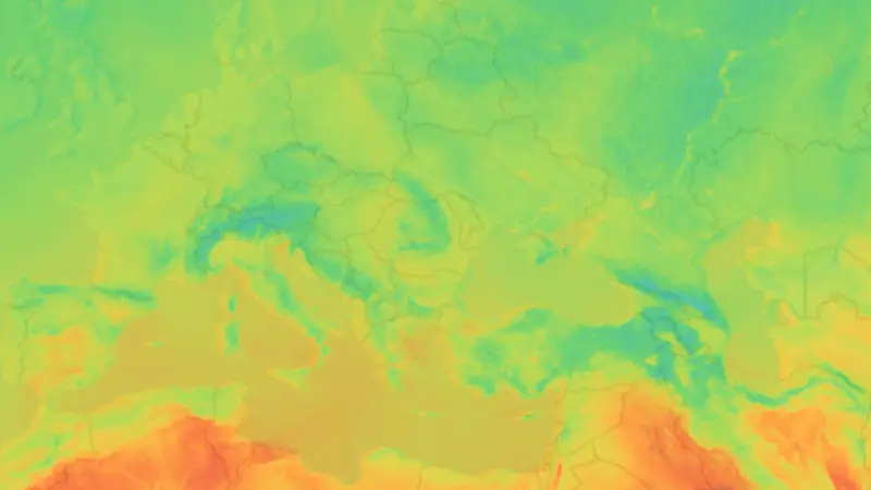 Temperatură weather map
