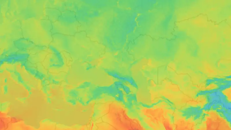 Temperatura weather map