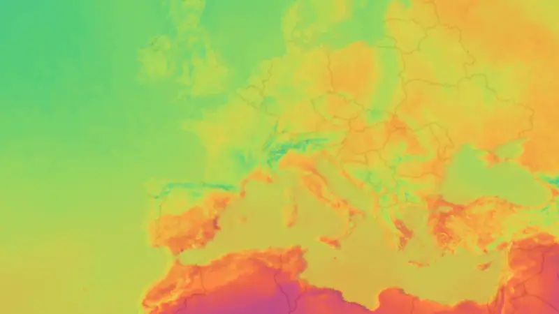 Temperatura weather map