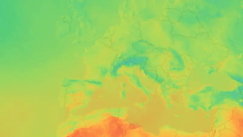 Temperatura weather map