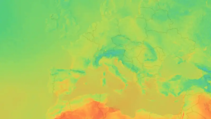 Température weather map