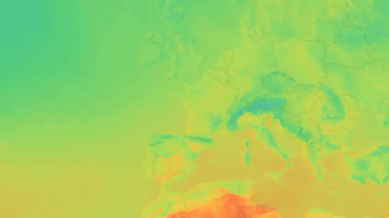 Température weather map