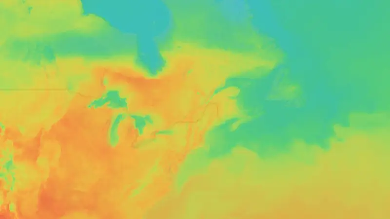 Temperatura weather map