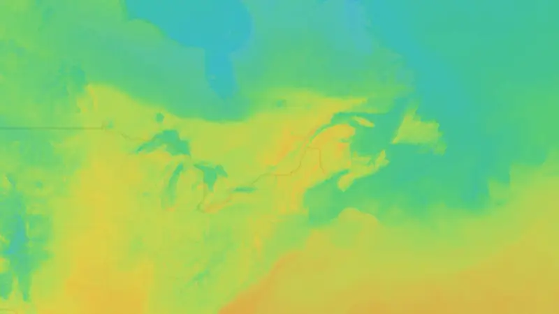 Temperatura weather map