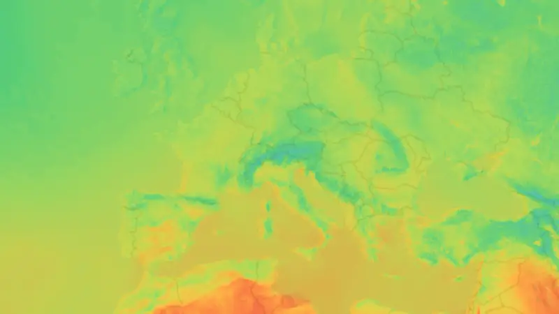 Temperatura weather map