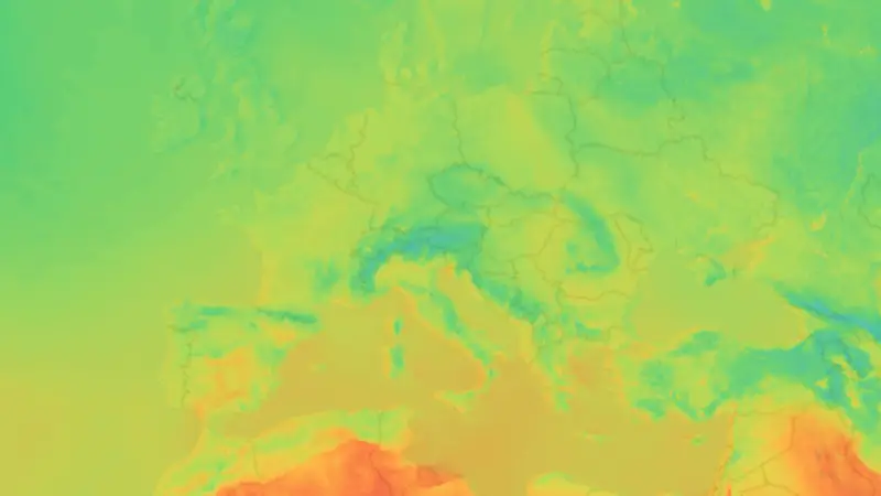 Temperatura weather map