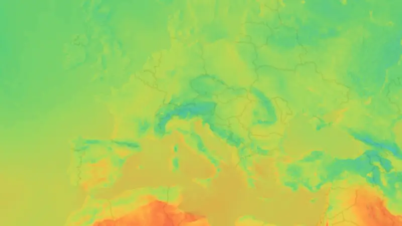 Temperatura weather map