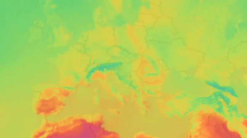 Temperatura weather map