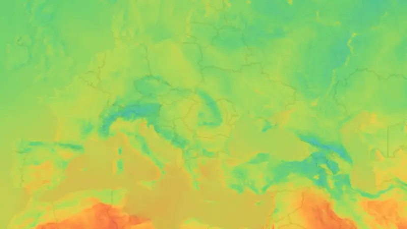 Temperatură weather map