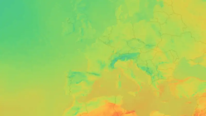 Température weather map