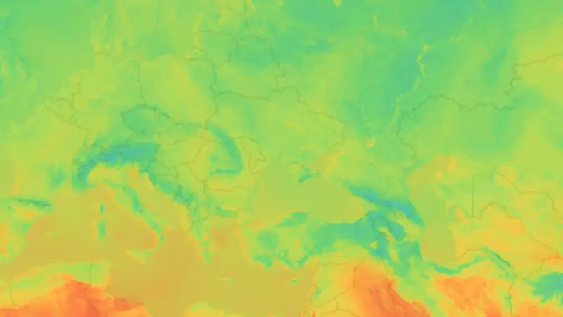 Temperatura weather map