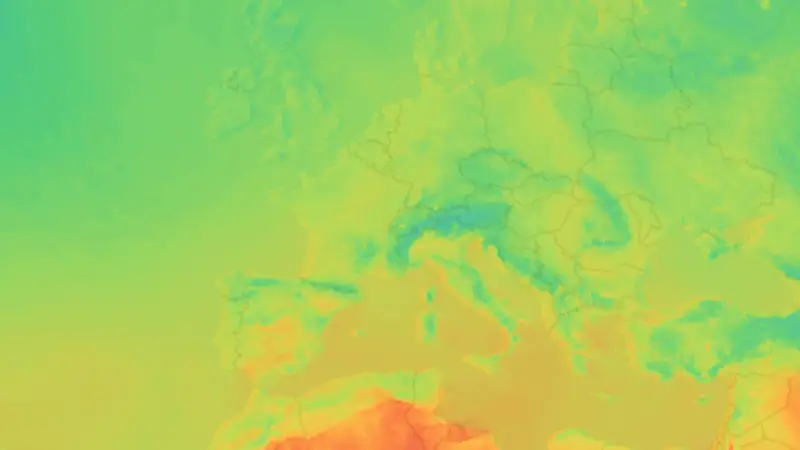Température weather map