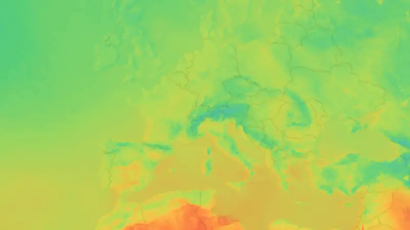 Temperatura weather map