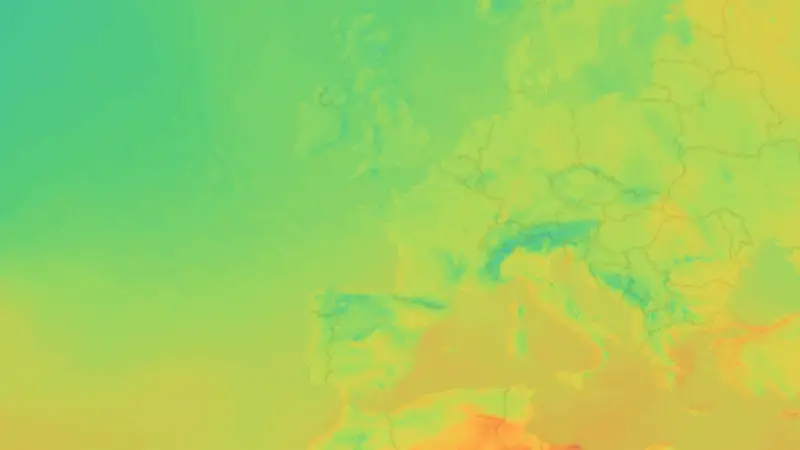 Température weather map