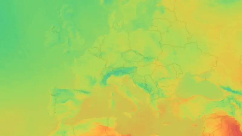 Temperatur weather map