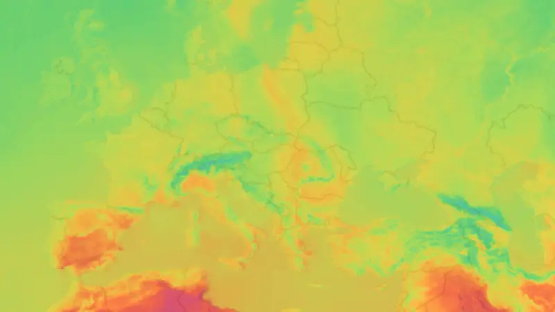 Temperatura weather map