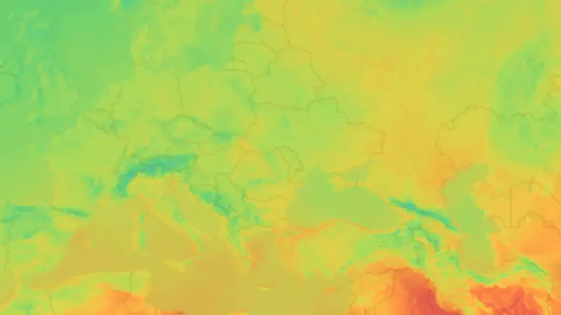 Temperatură weather map