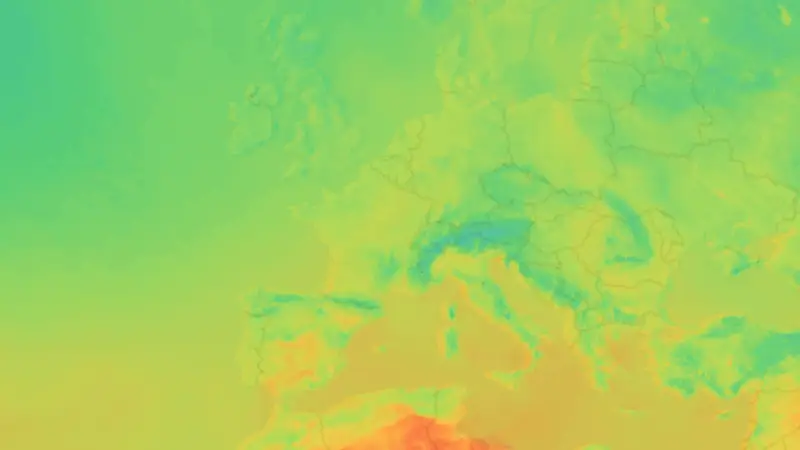 Température weather map