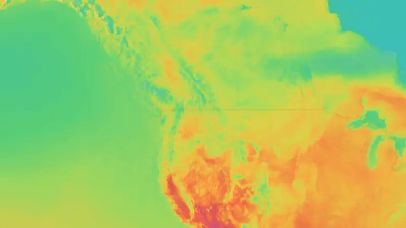 Température weather map